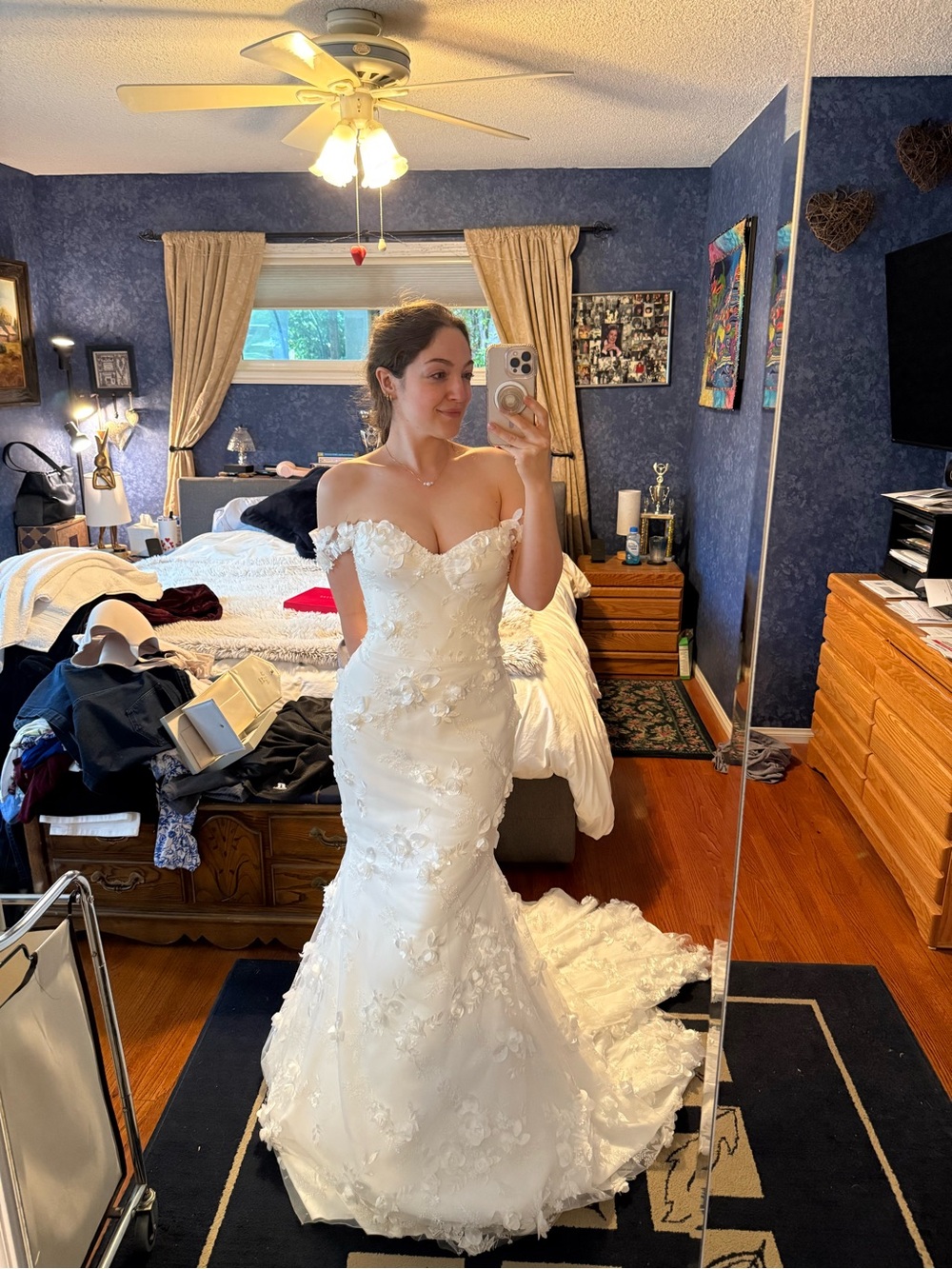 Suzanne Neville Debussy wedding dress
